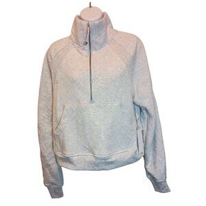 Glow Motion Gray Half Zip Pullover Sweatshirt Women's Sz. M